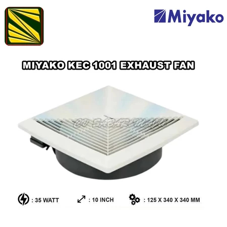 Miyako KEC-1001 Exhaust Fan 10 Inch