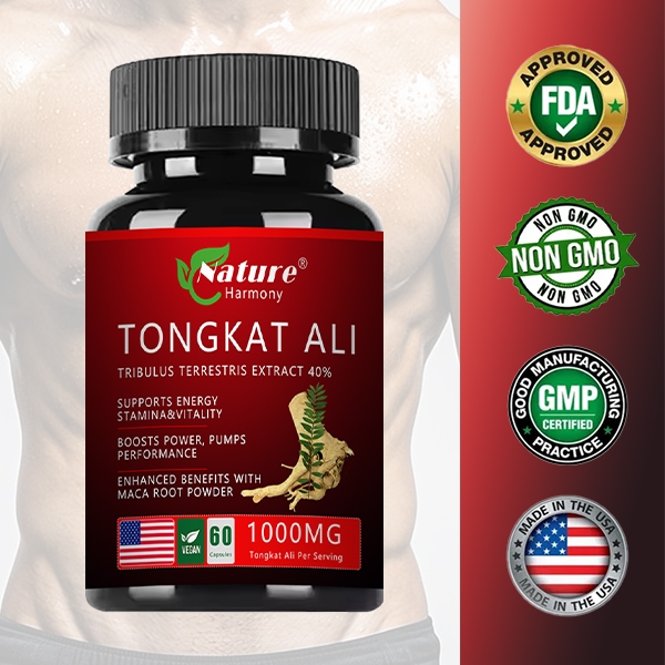 Nature Harmony  Ekstrak Tongkat Ali, Mendukung Energi, Stamina, Meningkatkan Kekebalan Tubuh, 1000Mg