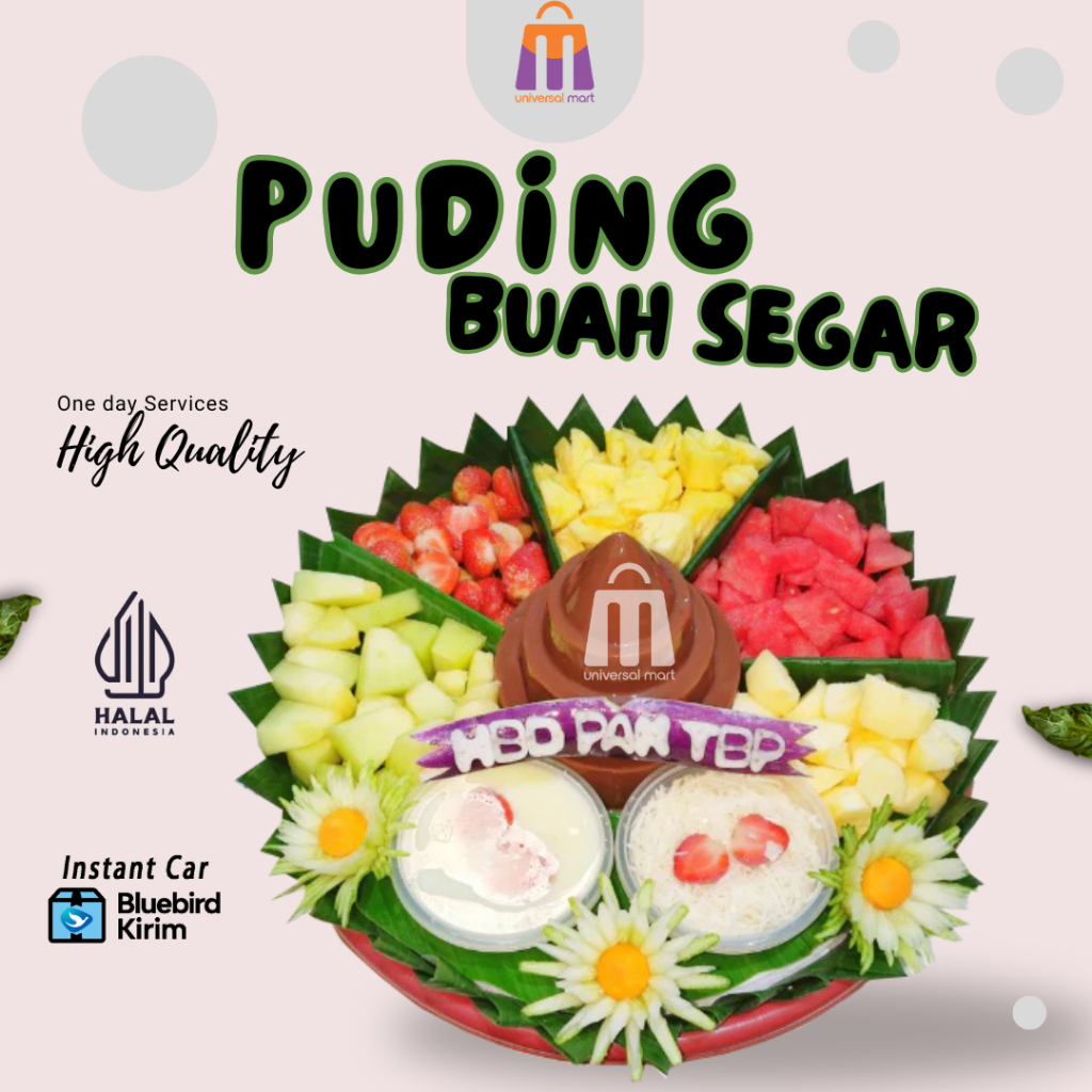 

TUMPENG PUDING BUAH SEGAR HIGIENIS