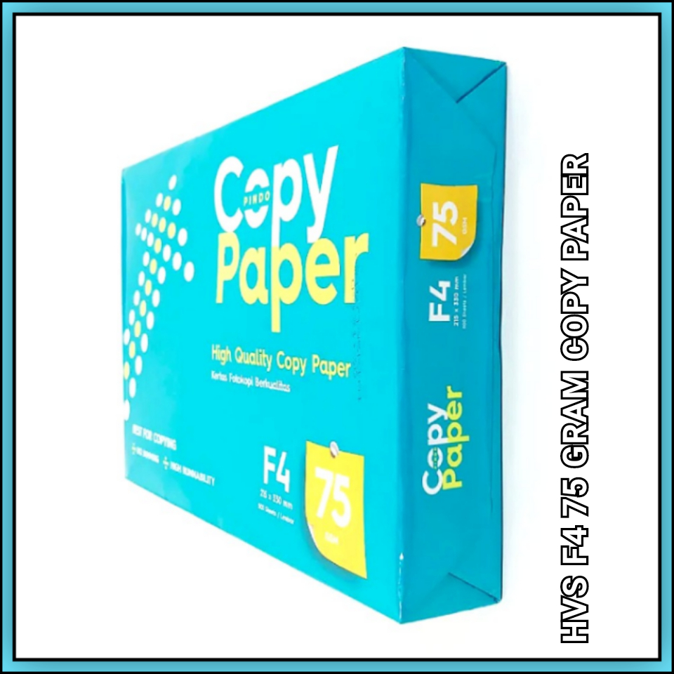 

Ay00! Kertas Hvs F4 - 75 Gsm Copy Paper (1Rim) 500 Lembar / Kertas Fotocopy / Kertas Print /
