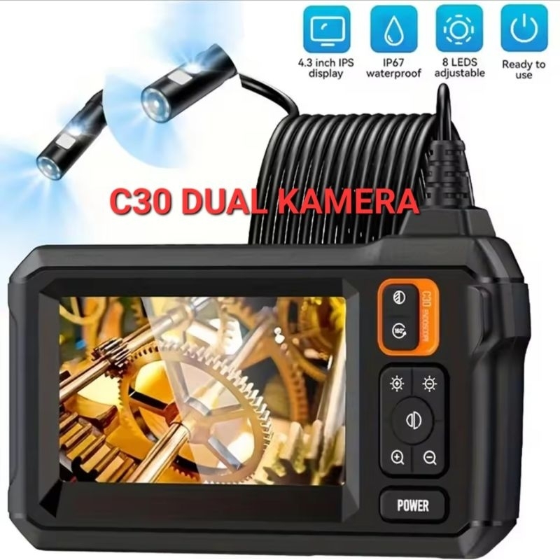 industrial endoscope borescope inspection camera 2.4 inch 4.3 inch HD display kamera endoskopi bores