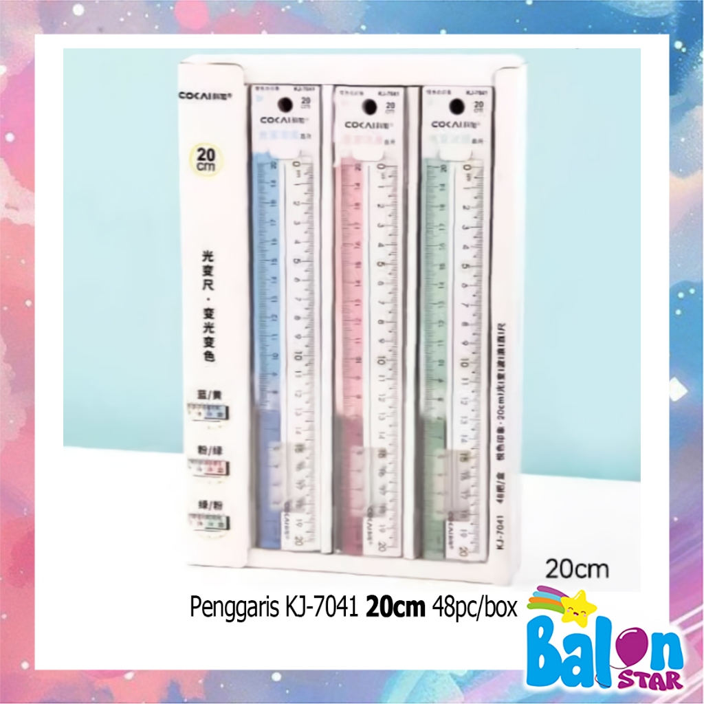 

(1Pcs) Penggaris 20cm, penggaris plastik, atk murah