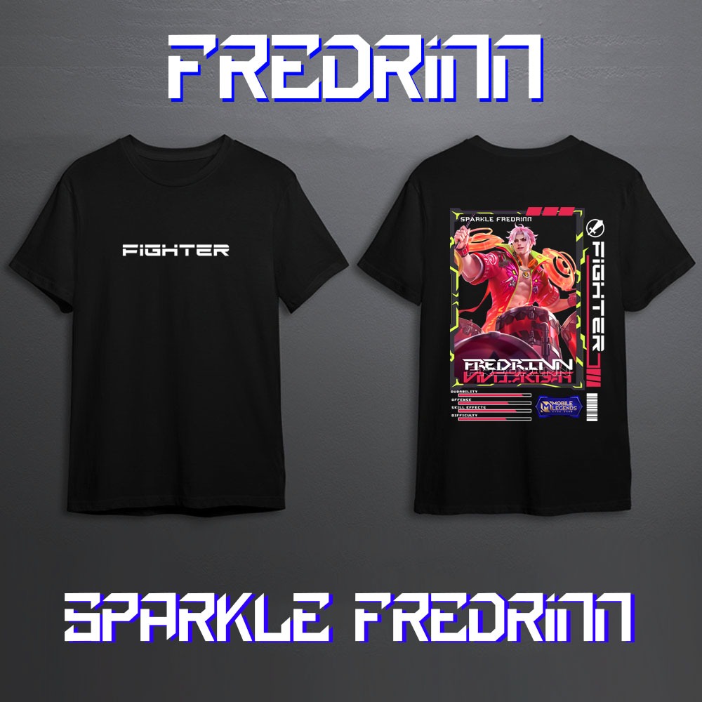 KAOS HERO MOBILE LEGEND FREDRINN FIGHTER SKIN KEREN//KAOS ML//KAOS MOBILE LEGEND//KAOS FREDRINN MLBB