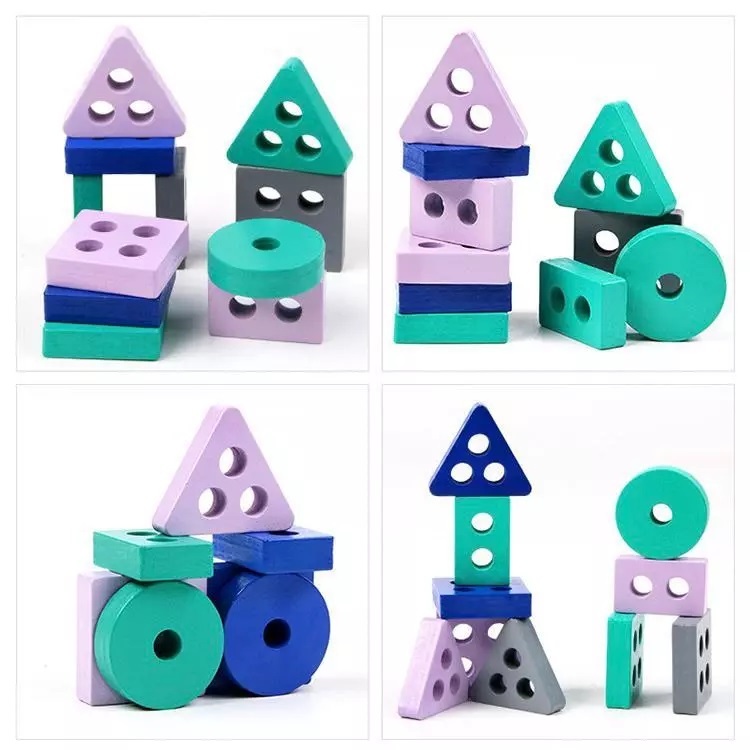 Mainan Susun Puzzle Mengenal Bentuk Lingkaran Segitiga Persegi