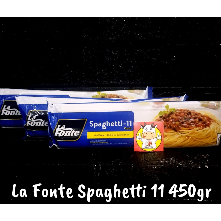 

LA FONTE SPAGHETTI 11 KEMASAN 450GGR-BAHAN POKOK-PASTA