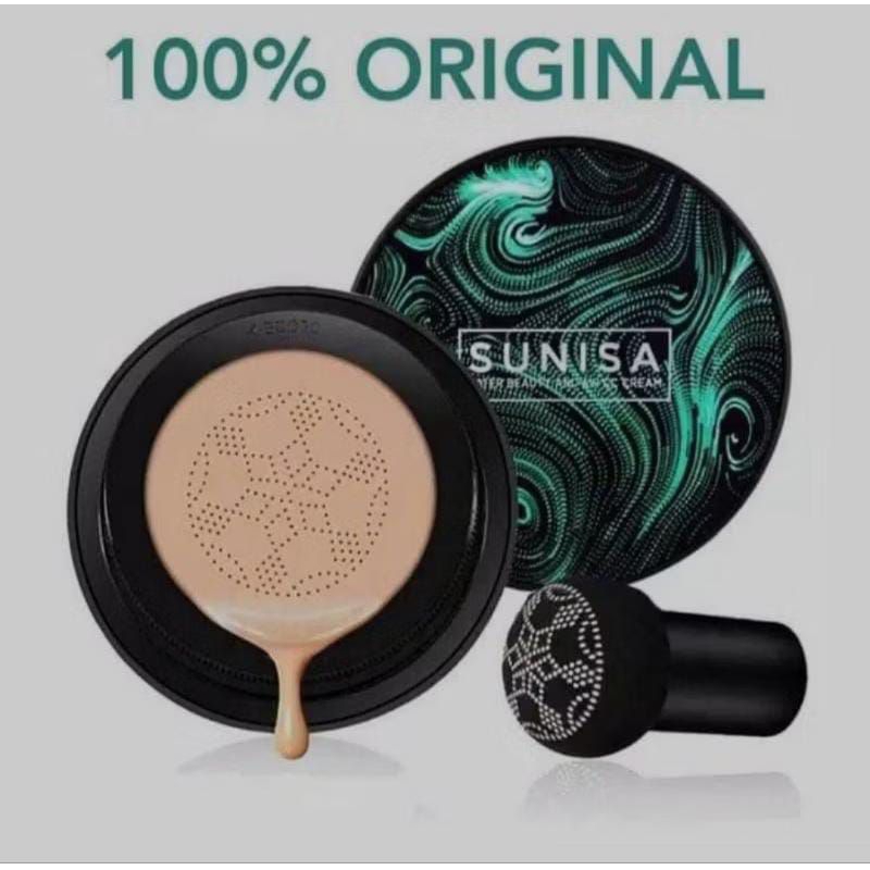 SUNISA Air Cushion BB Cream / Foundation / BB Cushion Glowing  Bedak Padat Anti Air Sunisa Mushroom 
