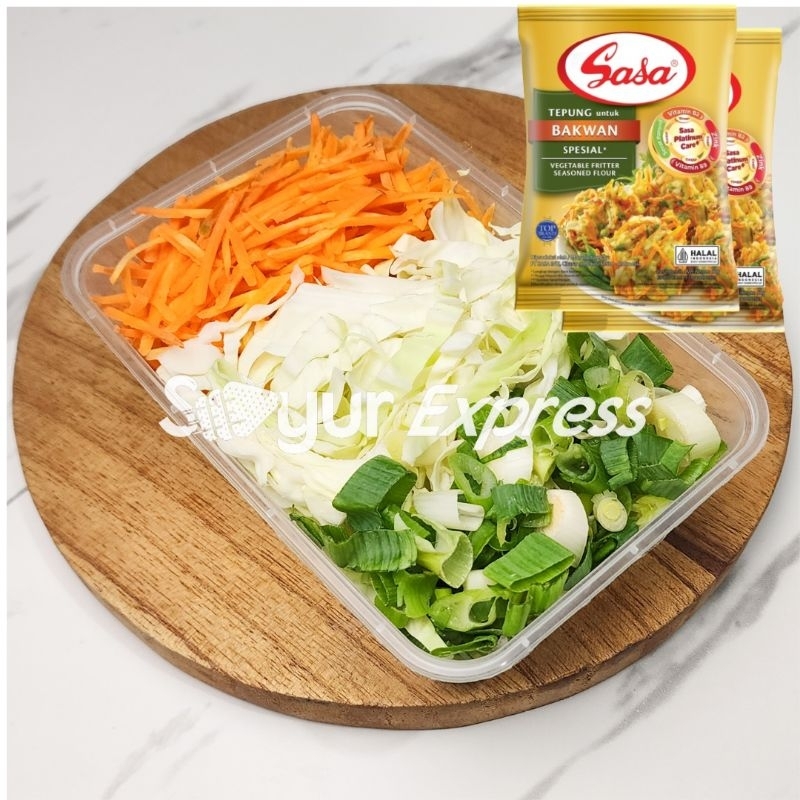 

KIRIM INSTAN Paket Foodprep Bakwan Sayur Bonus 2 Sasa Tepung Bakwan