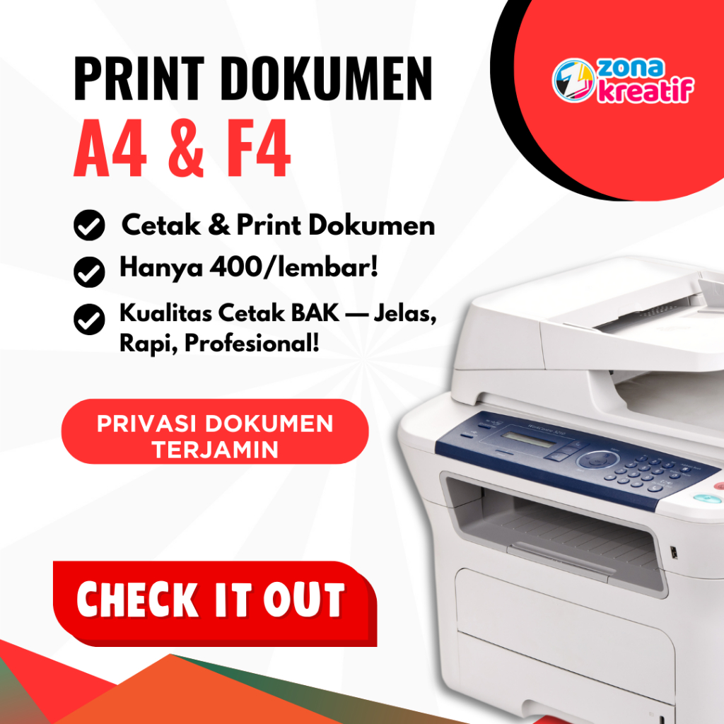 

Jasa Print Dokumen A4 Untug Skripsi, Makalah, Tesis, dan Dokumen Kantor