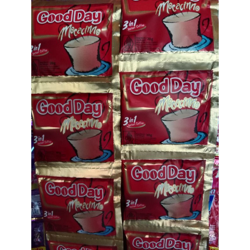 

kopi GOOD DAY Mocacinno 3in1 kopi instan rencengan Isi 10 pcs