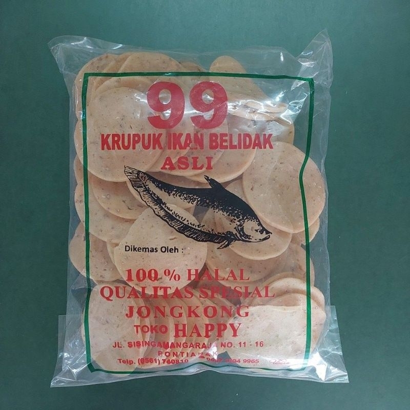 

Kerupuk mentah ikanbelidak jongkongkhasoleholehpontianak