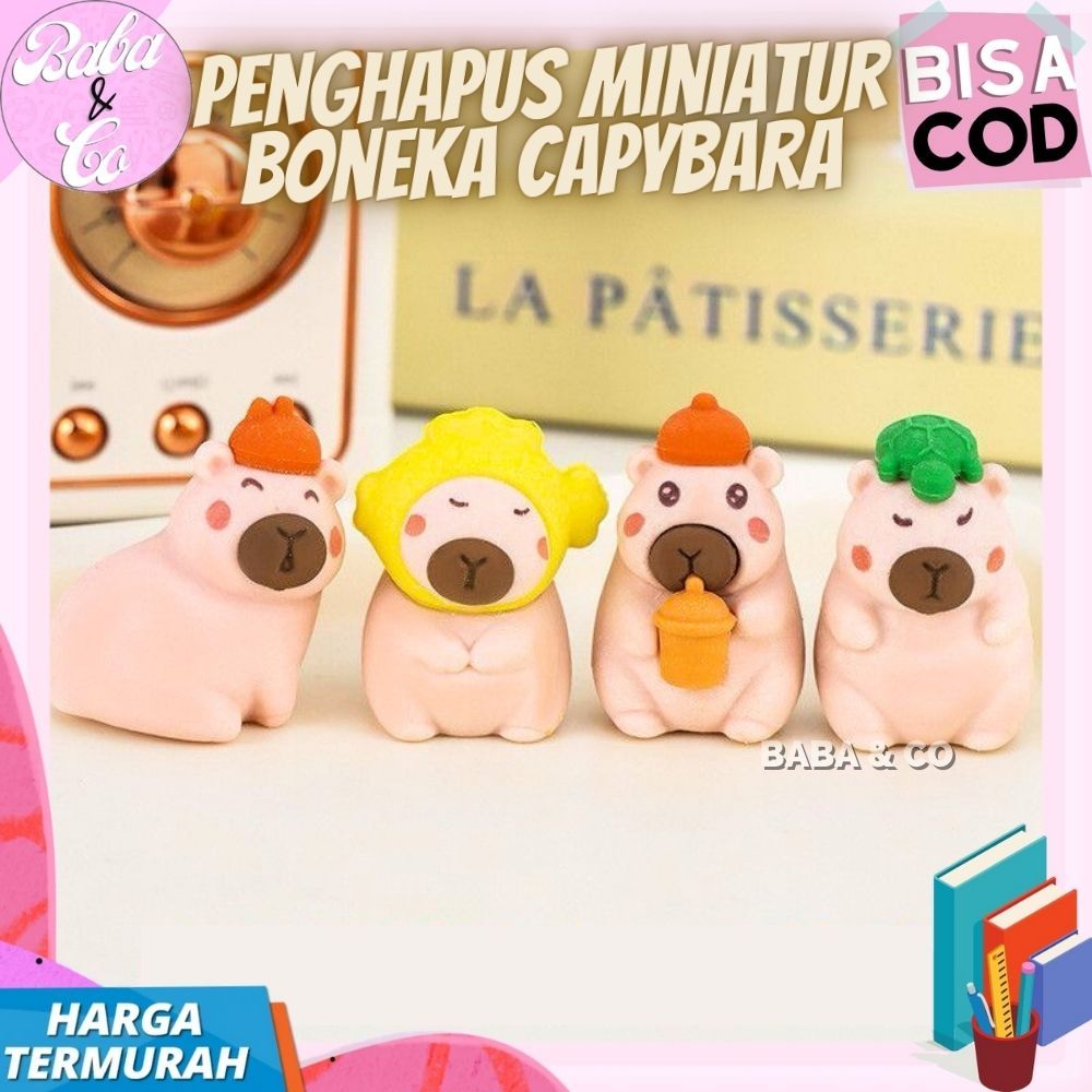 

PENGHAPUS CAPYBARA MINIATUR 3D PENGHAPUS PENSIL LUCU MINIATUR BONEKA CAPYBARA UNIK PENGHAPUS CAPYBARA