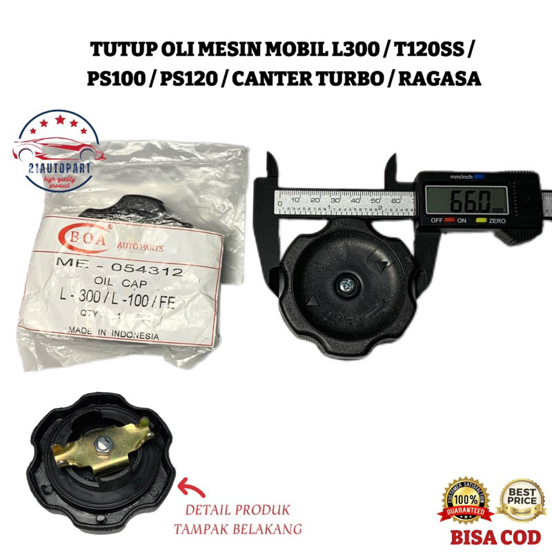 Tutup Oli Mesin Mobil L300 / T120SS / PS100 / PS120 / Canter Turbo / Ragasa
