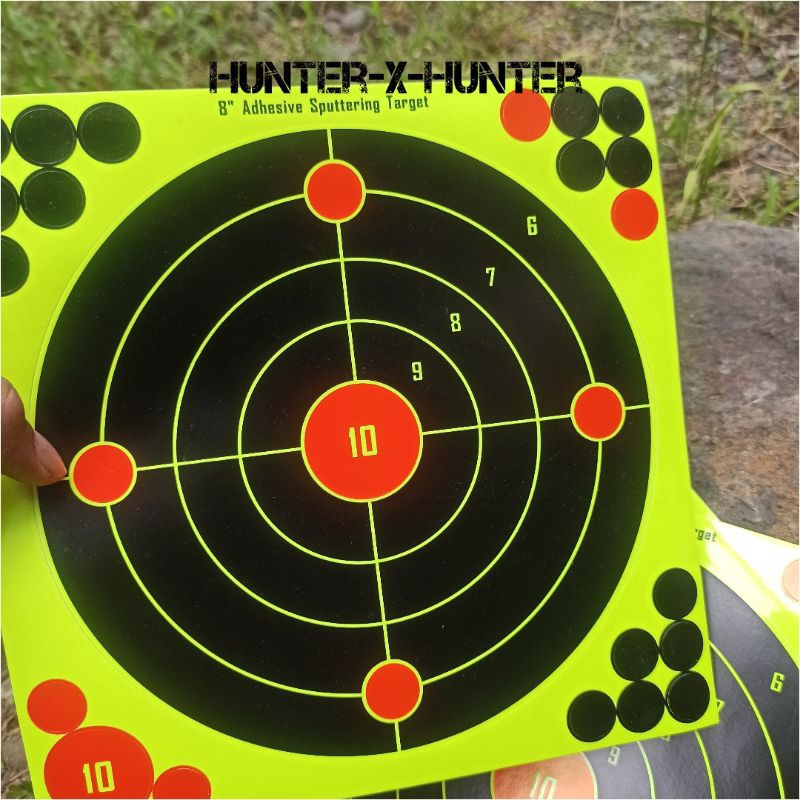 splatter target tembak sticker target tembak berubah warna