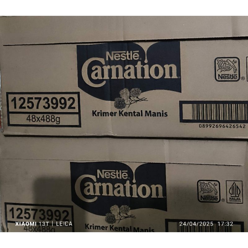

Susu Carnation 488 g isi 48 kaleng