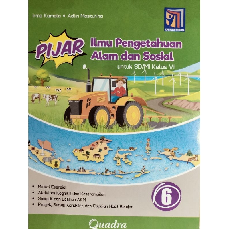 Pijar IPAS kelas 6 SD Penerbit Quadra Kurikulum Merdeka