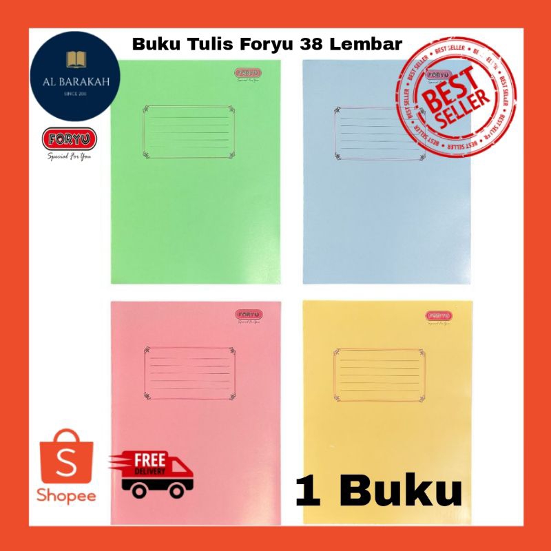 

1 Buku !!! Buku tulis FORYU 38 Lembar buku tulis kwarto murah kualitas bagus