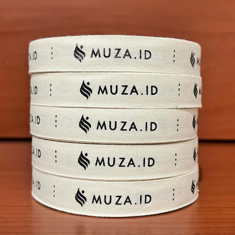 

Sablon Label Pita Katun Murah (free desain)