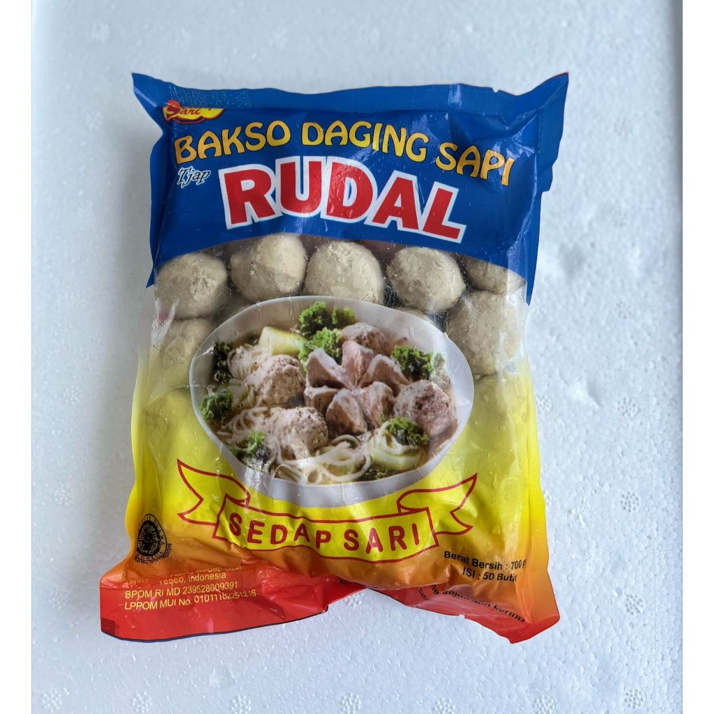 

Bakso Sapi Rudal 700gr 50 butir