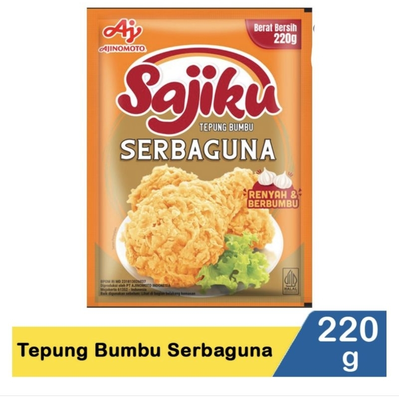

Ajinomoto Tepung Bumbu Sajiku Serbaguna 220g