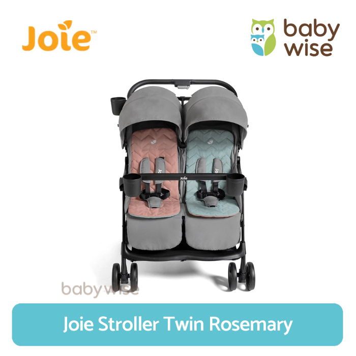 Joie Stroller Twin Rosemary | Twin Stroller | Kereta Dorong Bayi Kembar