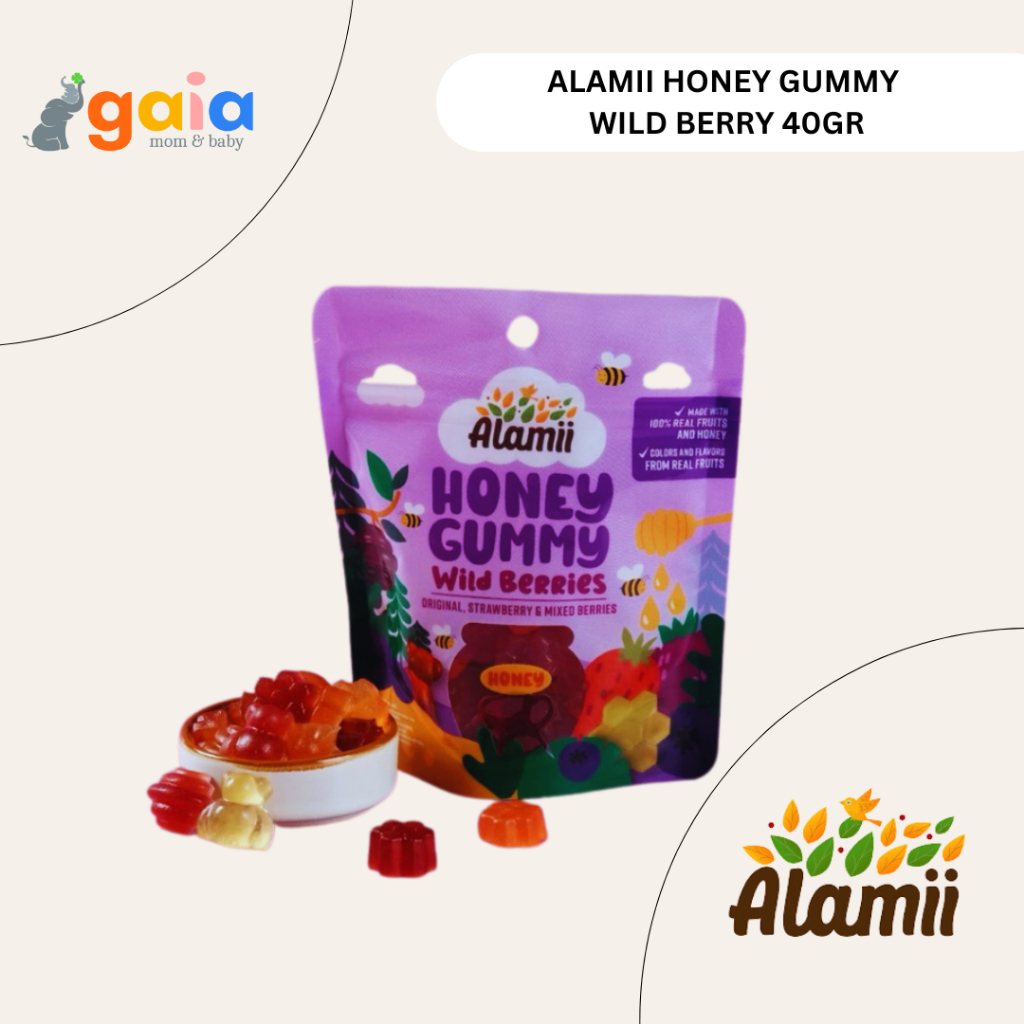 

Alamii Honey Gummy 40gr | Permen rendah gula