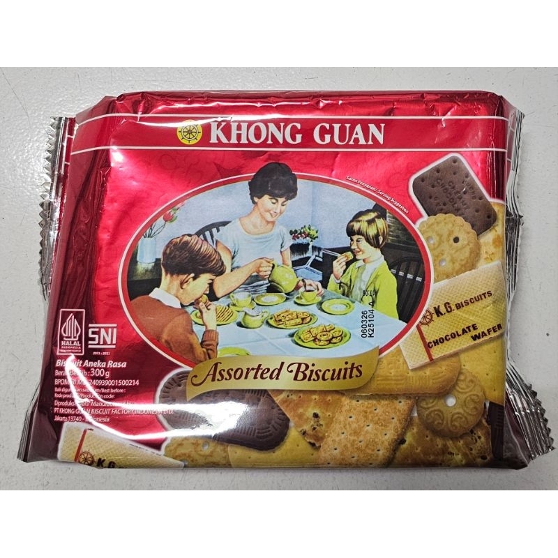 

Khong Guan Assorted Biscuits OPP Red 300gr - Biskuit Aneka Rasa