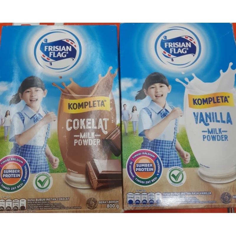 

Frisian Flag Kompleta Rasa Vanila & Rasa cokelat 800gram