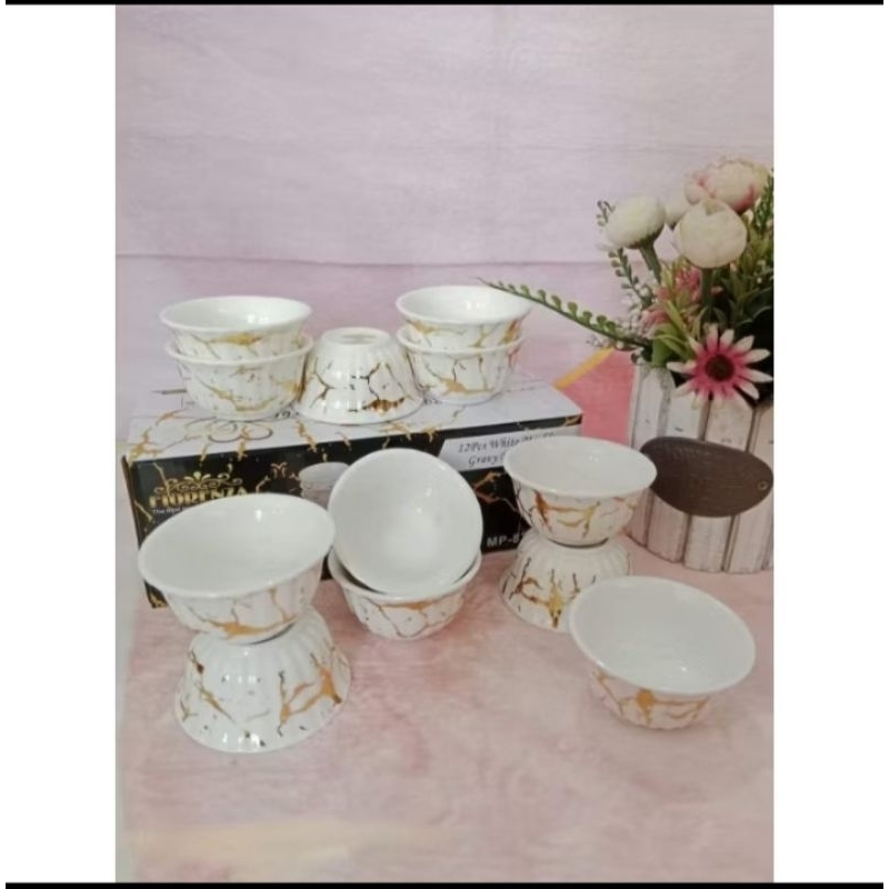 Mangkok Cuka Keramik Marble Fiorenza 835A (12 Pcs)