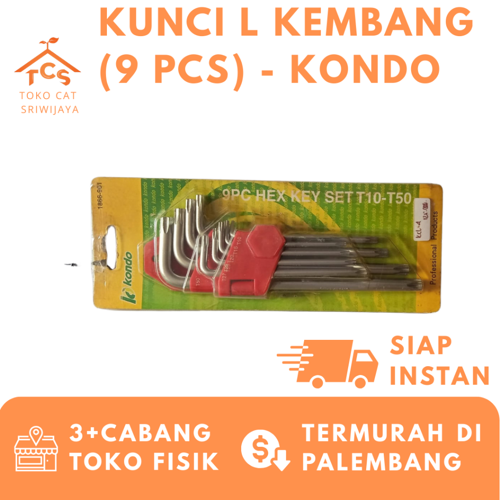 KUNCI  L  KEMBANG  (  9  PCS  )  -  KONDO