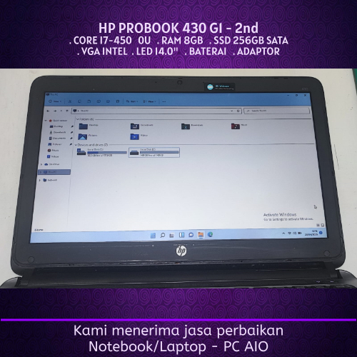 Laptop Notebook HP Probook 430 G1 Core i7 RAM 8GB SSD 256GB MURAH 2nd