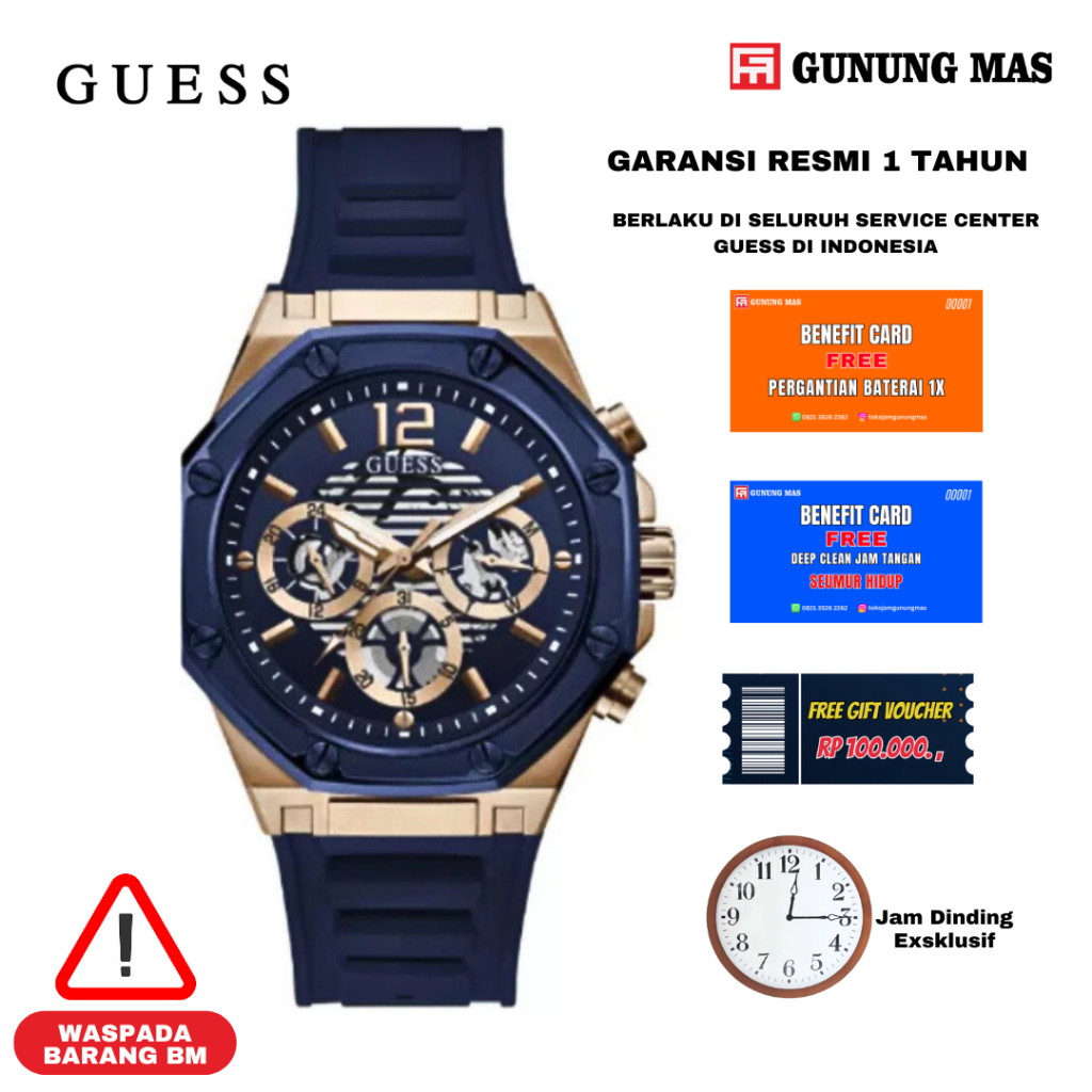 Guess GW0263G2 Jam Tangan Pria 100% Original