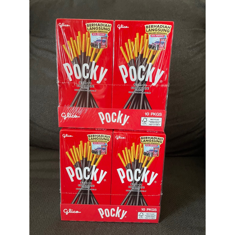 

(PROMO) GLICO POCKY Double Choco Biscuit 47gr (isi 10 box)