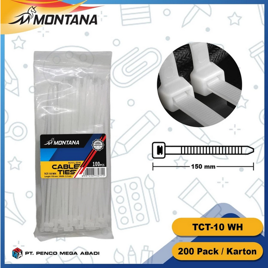 

Cable Ties Nylon Kabel Tis Pengikat 100Pcs