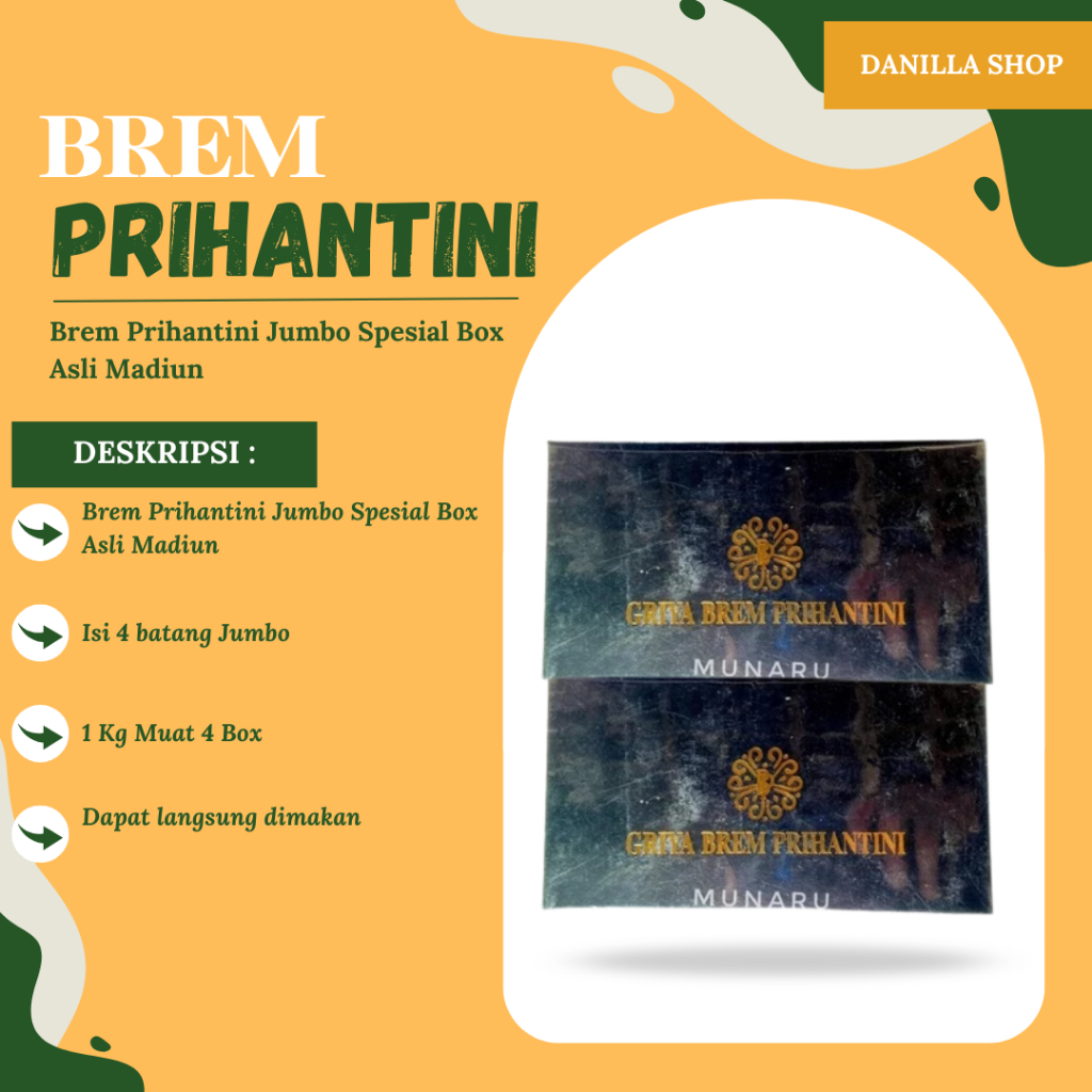 

Brem Prihantini Jumbo Spesial Box Asli Madiun Premium