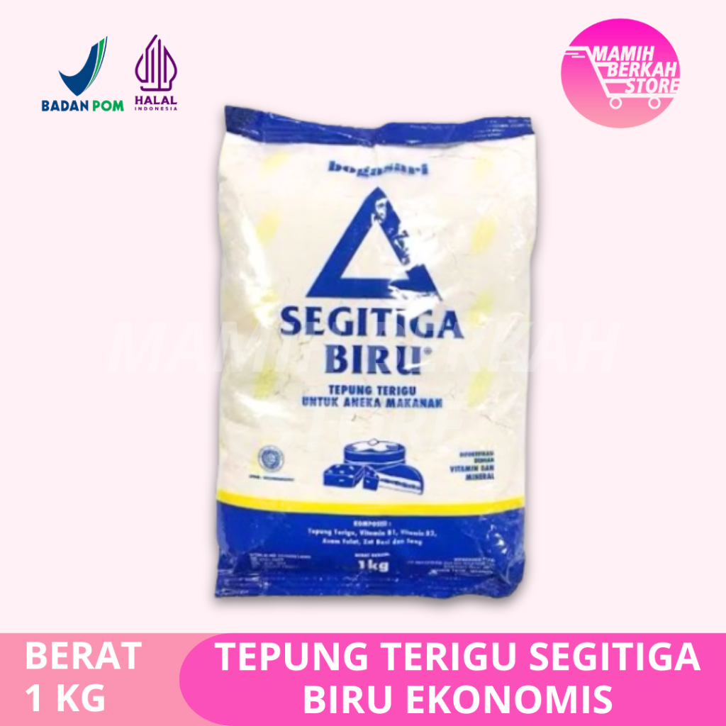 

Tepung Terigu Segitiga Biru 1 kg Ekonomis