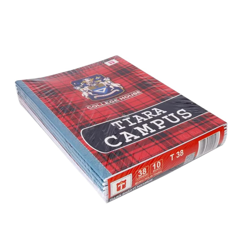 

TIARA - BUKU TULIS KWARTO 38/58 LEMBAR ISI 10 BUKU PER PACK