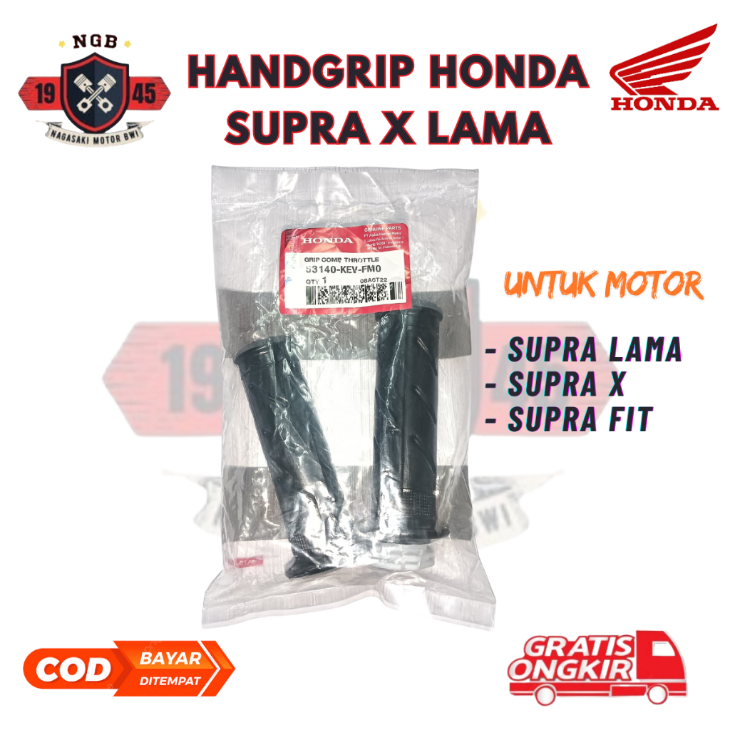 Handgrip Motor Supra X KEV / Handle Grip Honda Supra Fit  Selongsong Pipa Gas Supra - 53140-KEV-FM0