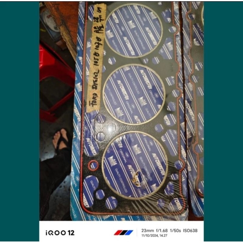 pakdeksel/gasket head (105mm) ford diesel D series 1972 6.0L 6cylinder (tipe 105mm diameter boring)