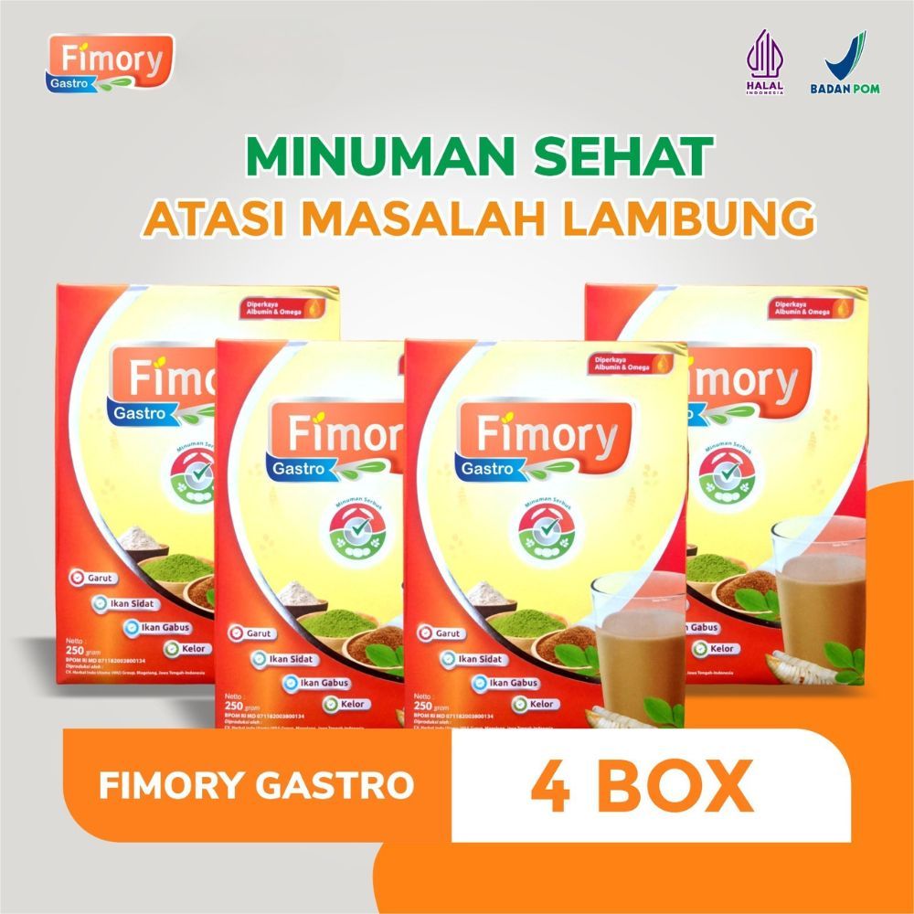 

FIMORY GASTRO 4 PCS - Minuman Umbi Garut 5X Atasi Asam Lambung Menahun dan GERD | Halal & Sudah BPOM