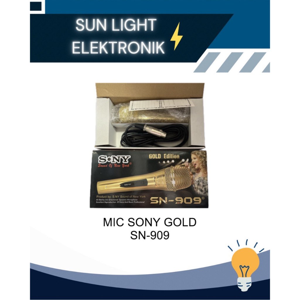 MIC SONY GOLD SN-909 MIKROFON MICROPHONE