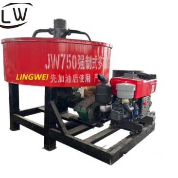 MESIN PENGADUK SEMEN / MIXER MOLEN SEMEN COR DATAR DIESEL 750L DIESEL