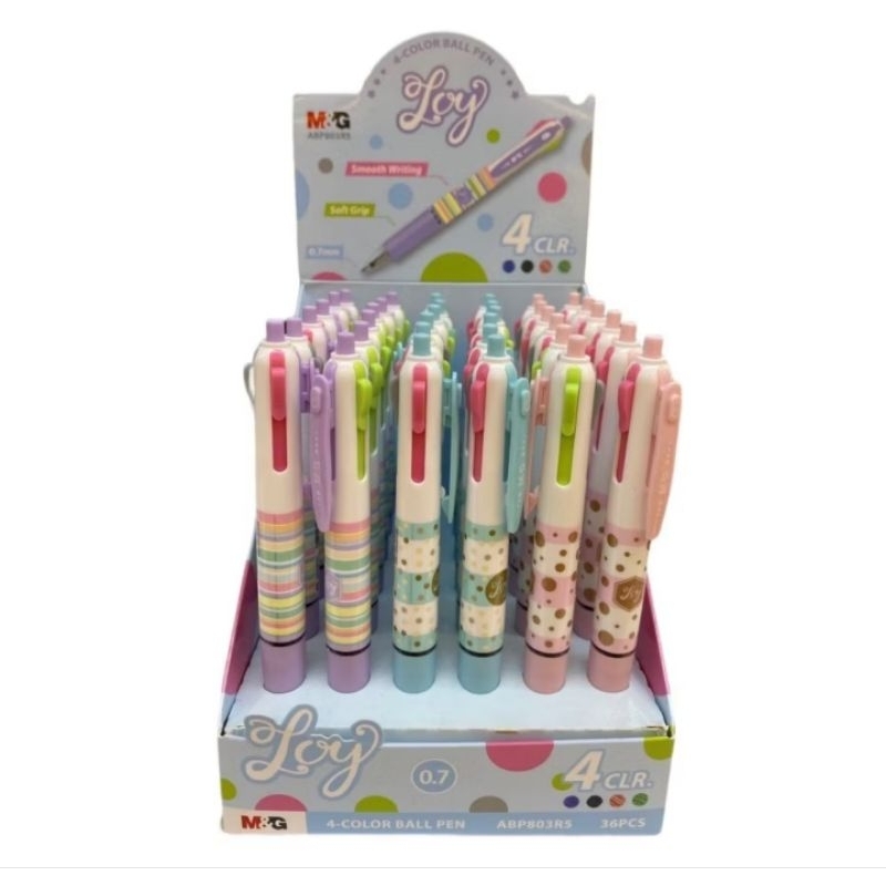 

M&G Bollpoint 4 Warna GASPARD ET LISA ABP803R5 0.7mm Satuan