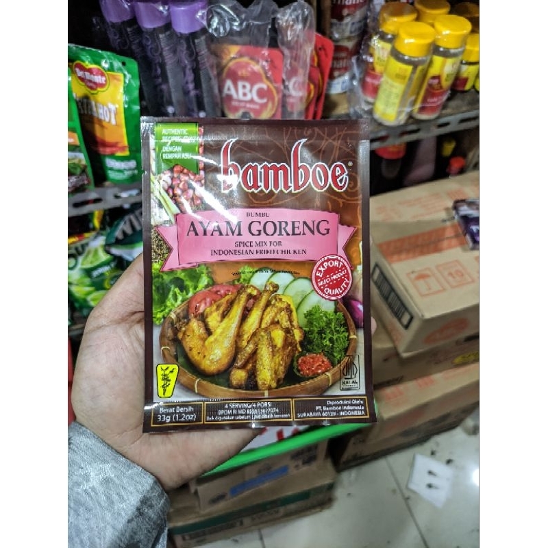 

Bumbu Instan Rasa Ayam Goreng Cap Bamboe Masak Masakan Dapur Ungkep Ayam Marinasi