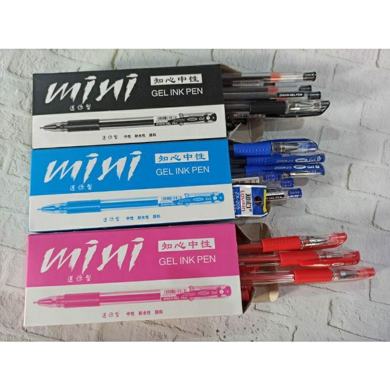 

Pulpen Mini Zhixin GEL INK PEN -ISI 12PCS