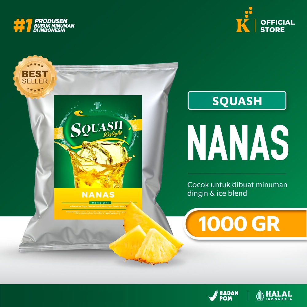 

Bubuk Minuman Bubble Powder Drink Rasa Squash Nanas Javaland 1 kg
