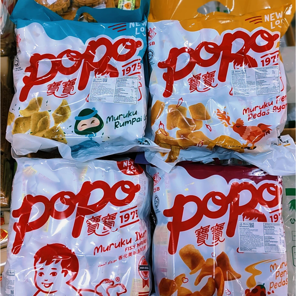 

POPO MURUKU Rasa Ikan Seaweed Spicy Chicken Sweet Spicy Otak-Ku Otakku Maruku Fish / Snack Otak-Otak Malaysia Kemasan Family Pack