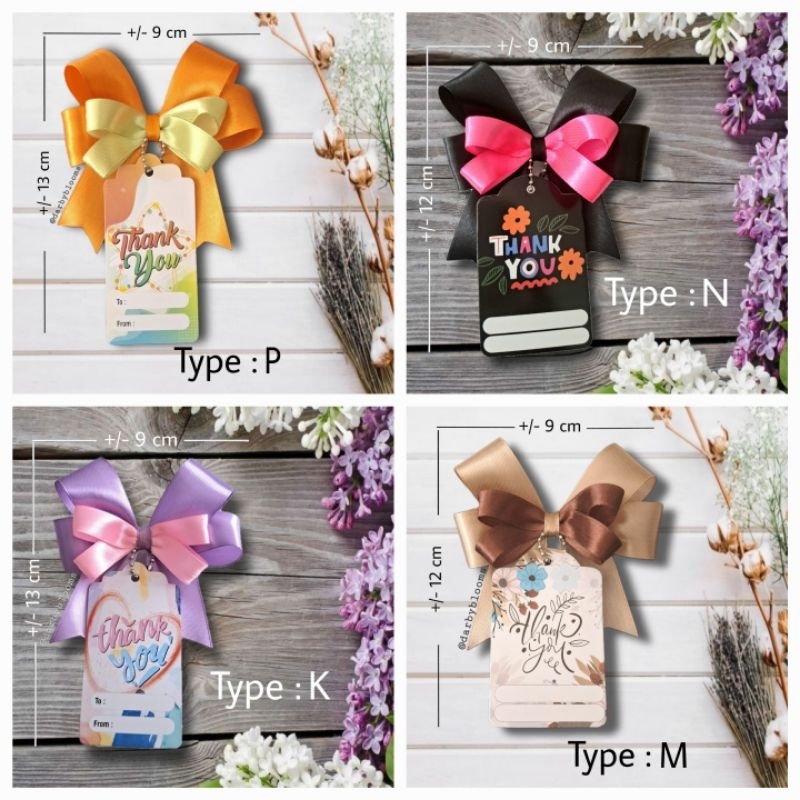 

Darbyblooms Pita Tag Hampers Label Thank You Pita Goodie Bag Pita Hang Tag Siap Jadi