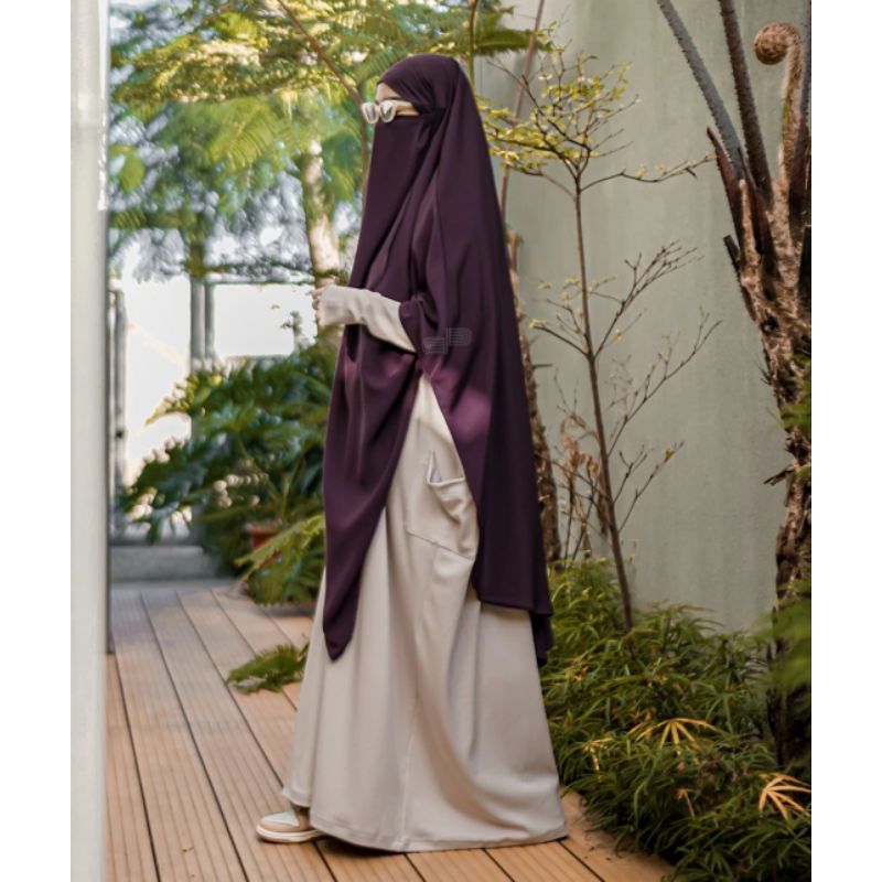 french khimar darkpurple long dheambunproject