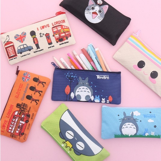 

COD✨ Kotak Pensil Kain / Pencil Case Totoro-YES