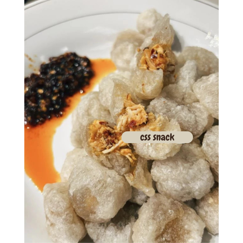 

Cireng Mini Ayam isi 50 Chili Oil Makanan Pedas Kemasan VACUM